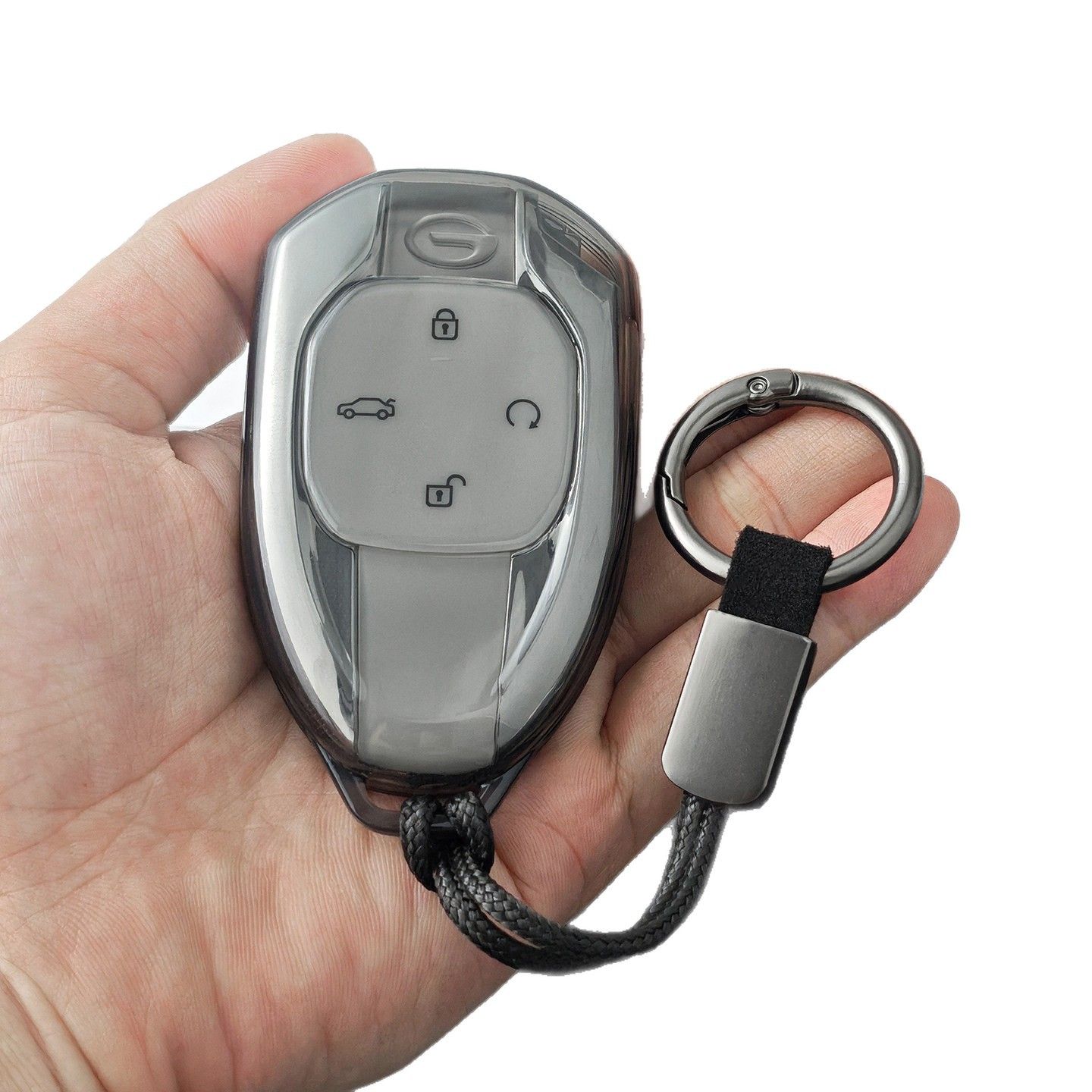 Trumpchi Car Key Cover Tpu Case Gs3 Emkoo M8 E9 Type d - transparent black view 4