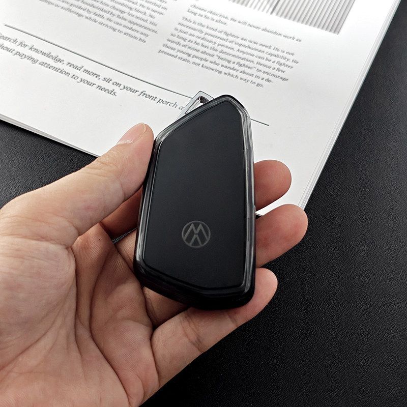 Volkswagen Tiguan L Key Cover 2024 2026 TPU Transparent Type d - transparent view 2