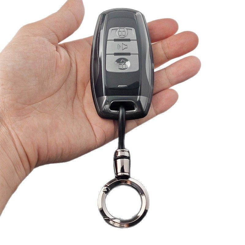 Haval Key Cover TPU Case for H6 H2 M6 F7 H9 Type a-transparent black [single view 3