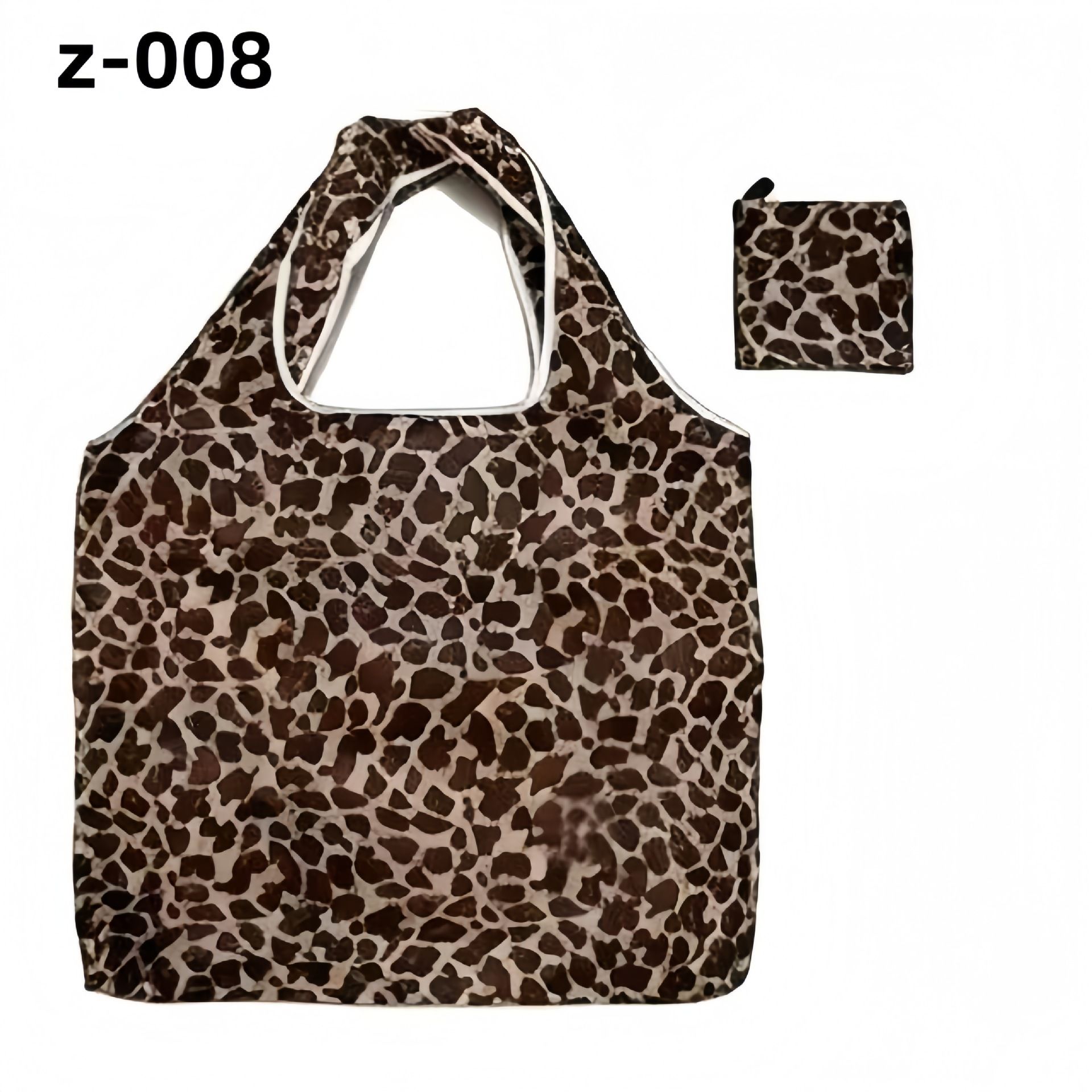 Large Floral Polyester Foldable Shopping Bag Z-008