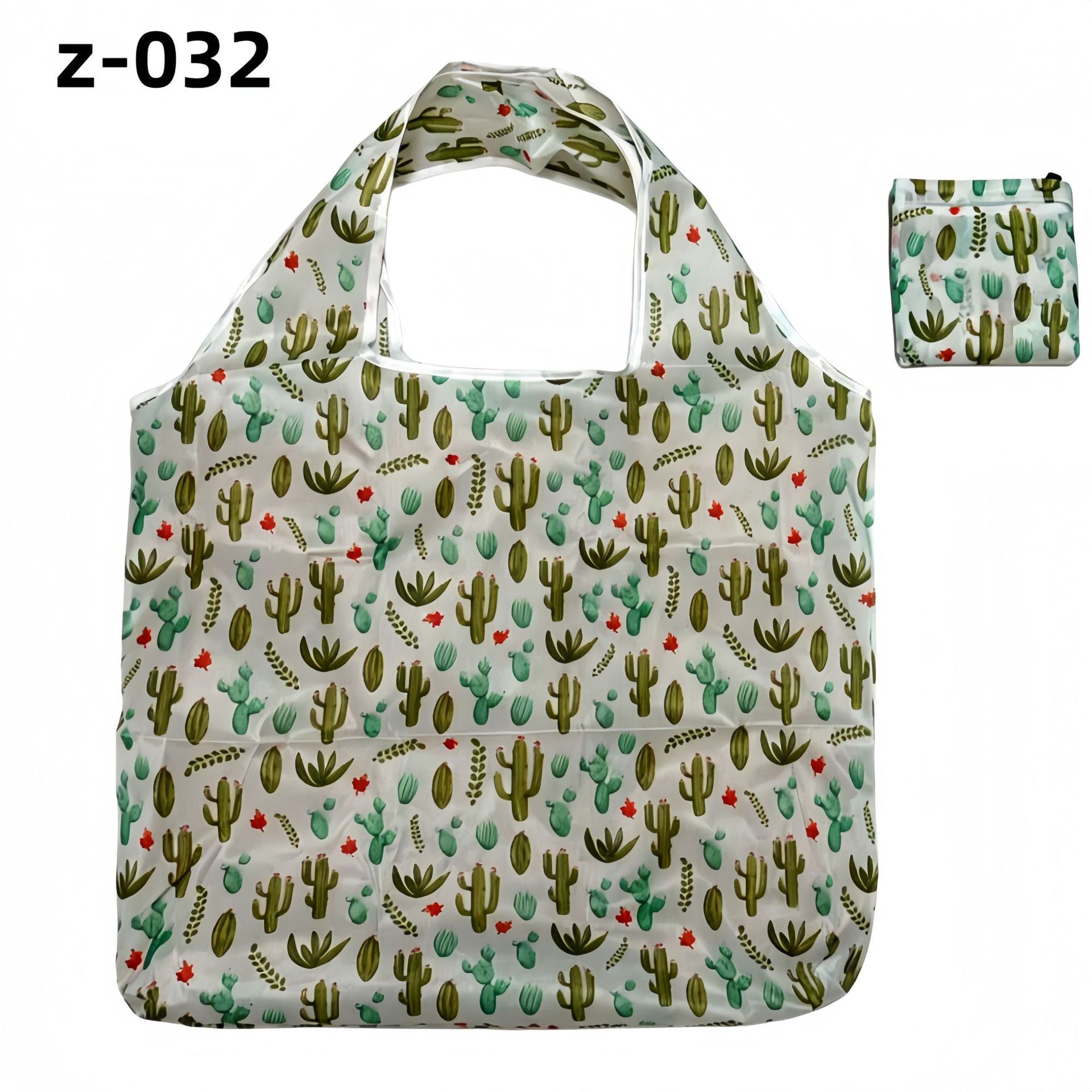 Large Floral Polyester Foldable Shopping Bag Z-032