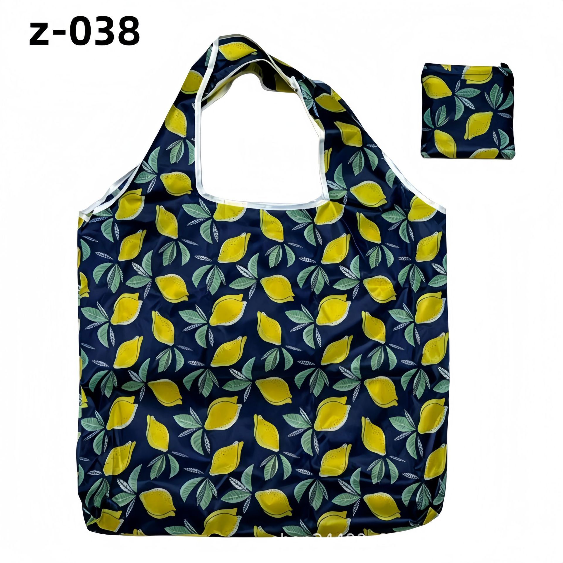 Large Floral Polyester Foldable Shopping Bag Z-038