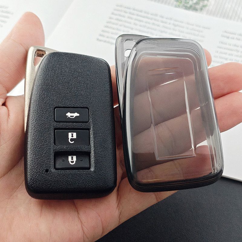 TPU Lexus Key Cover for ES200 NX200 RX350 Type a - transparent black [single view 2