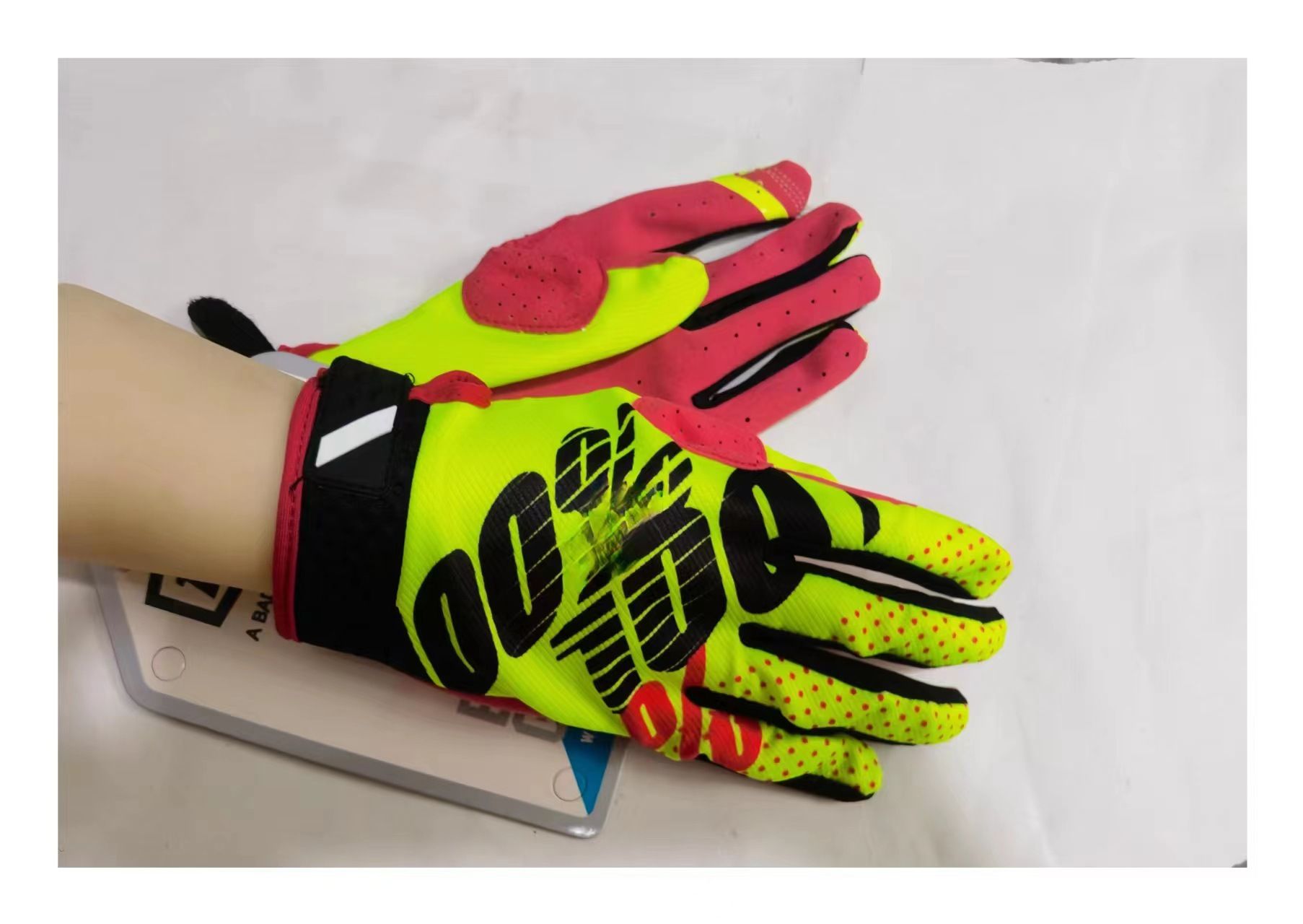 LOHAS FOX Cycling Gloves Nylon Wear Resistant Long. Yellow M