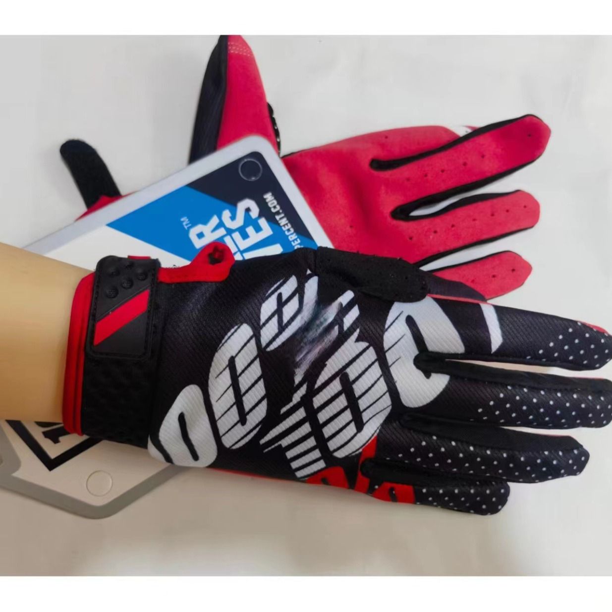 LOHAS FOX Cycling Gloves Nylon Wear Resistant Long. Dark green M view 2