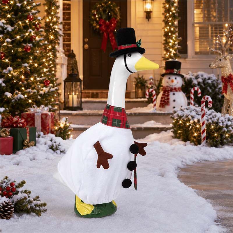 Wpet Porch Goose Costume Snowman Winter Hat Scarf. Snowman style One size fits view 3