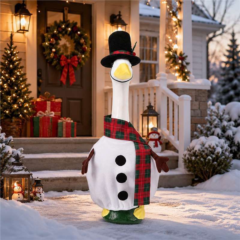 Wpet Porch Goose Costume Snowman Winter Hat Scarf. Snowman style One size fits view 5