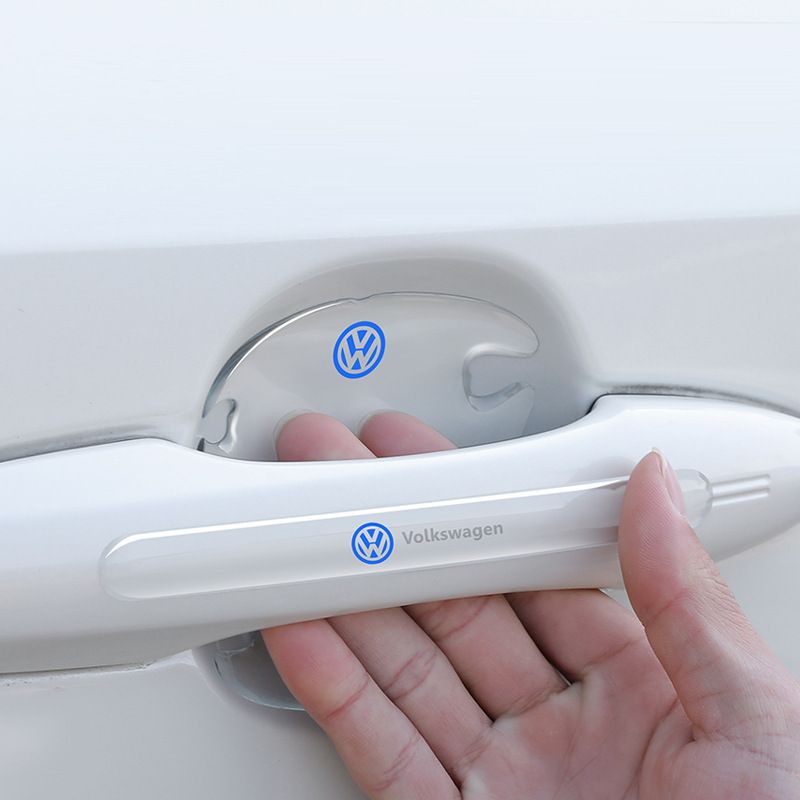 Ning z Car Door Handle Anti Scratch Sticker Transparent Door bowl/4 pieces Bao@mam view 2