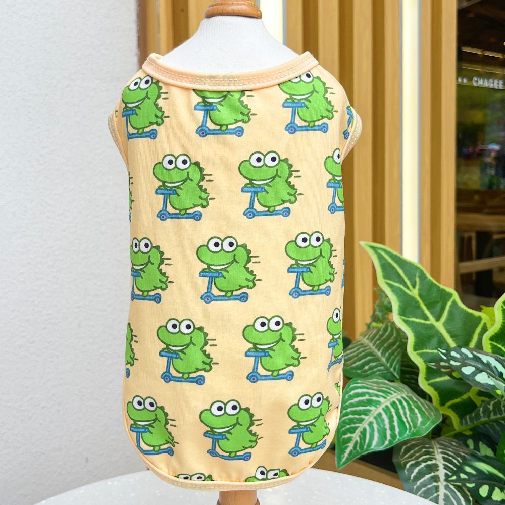 Pet Vest Dog Cat Soccer Jersey Polyester 039Q Green Crocodile Vest 6xl (bust 98cm — image 1