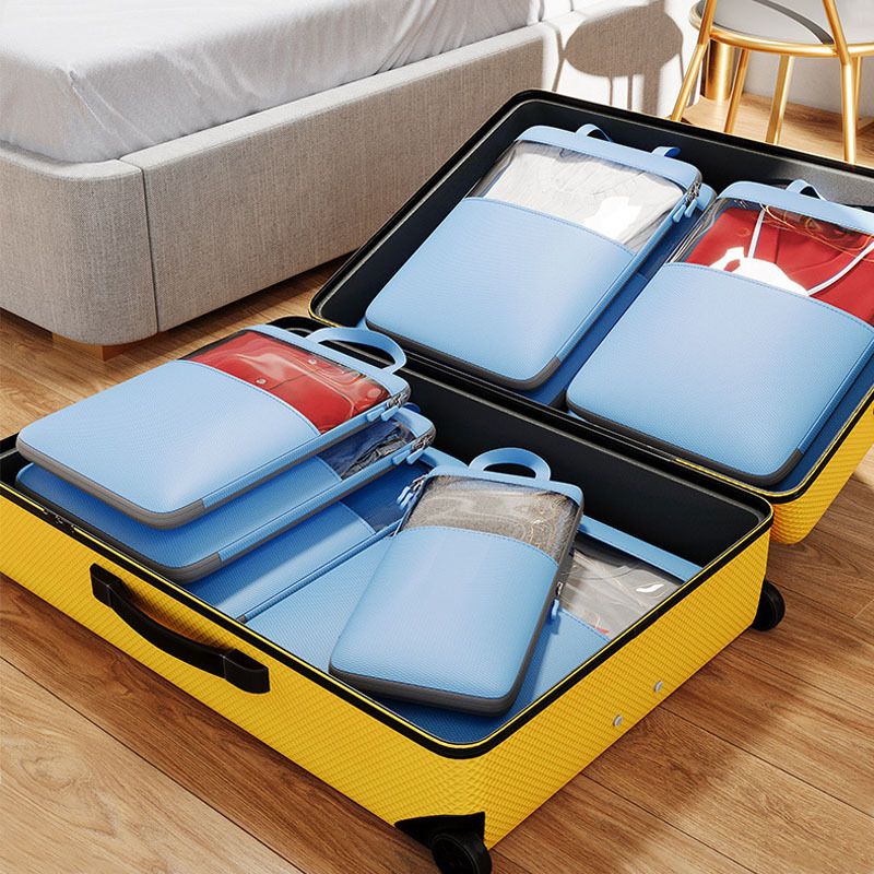 Mu Family Travel Storage Bag Portable Compressible Cube Black Small size view 3