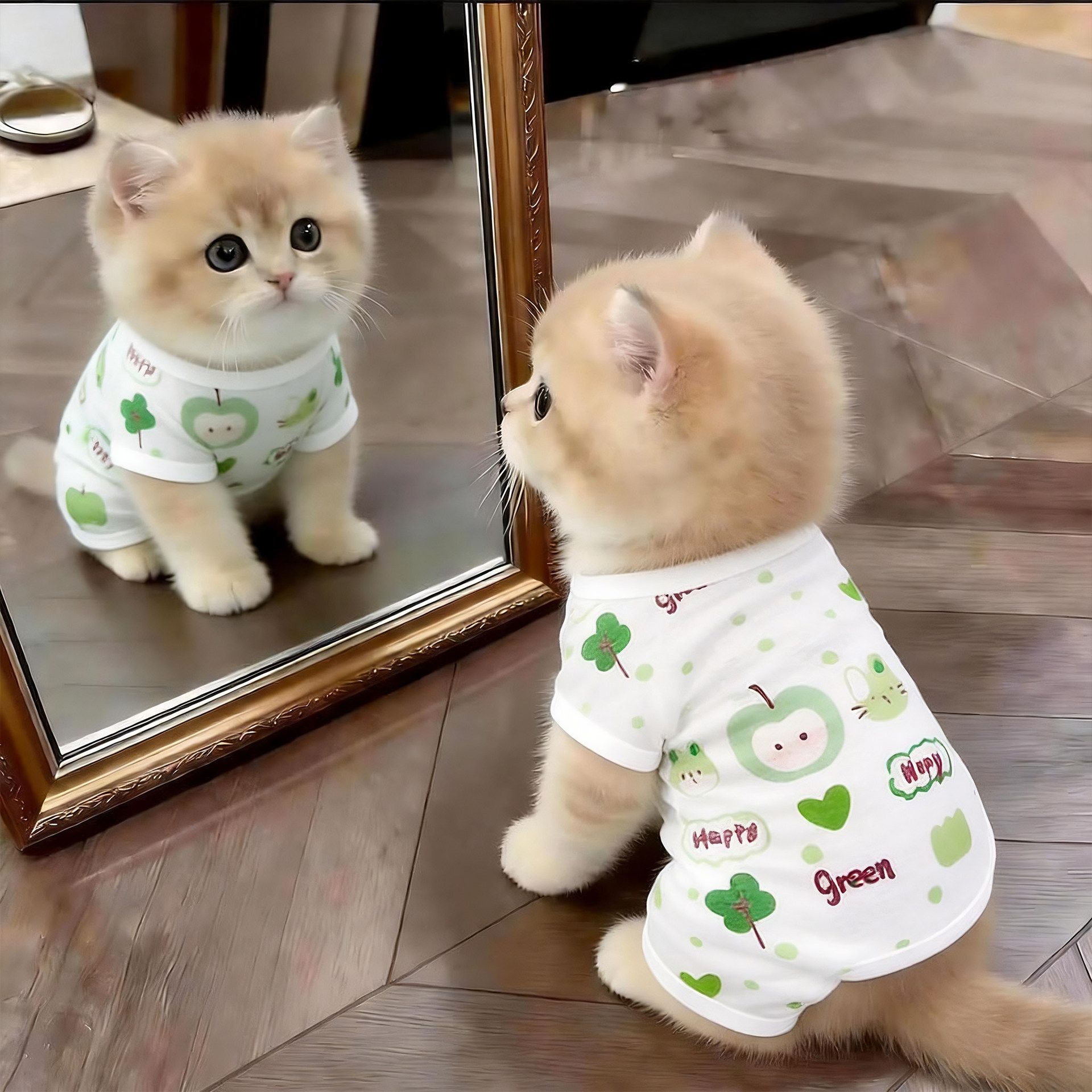 Cat Clothes Amoor Four Legged Polyester Little white rabbit [four-legged view 3