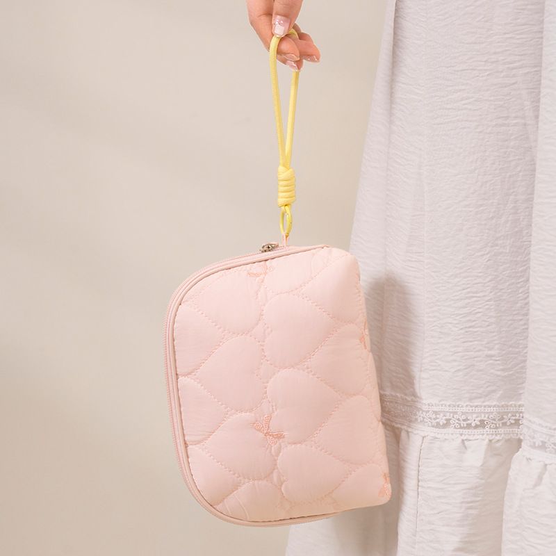 Nylon Semi Circle Makeup Bag Travel Toiletry Organizer view 4