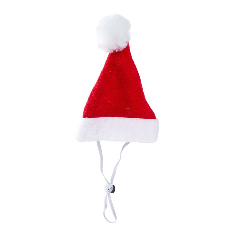 AMOOR Pet Christmas Cape Small Dog Holiday Wear Christmas Hat [Pig Nose