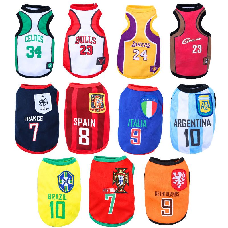 Pet Jersey Spain Dog Cat Vest White Green Size 34 Celtic L (Chest 45cm view 3