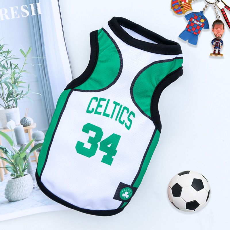 Pet Jersey Spain Dog Cat Vest White Green Size 34 Celtic XL (Chest 50CM — image 1