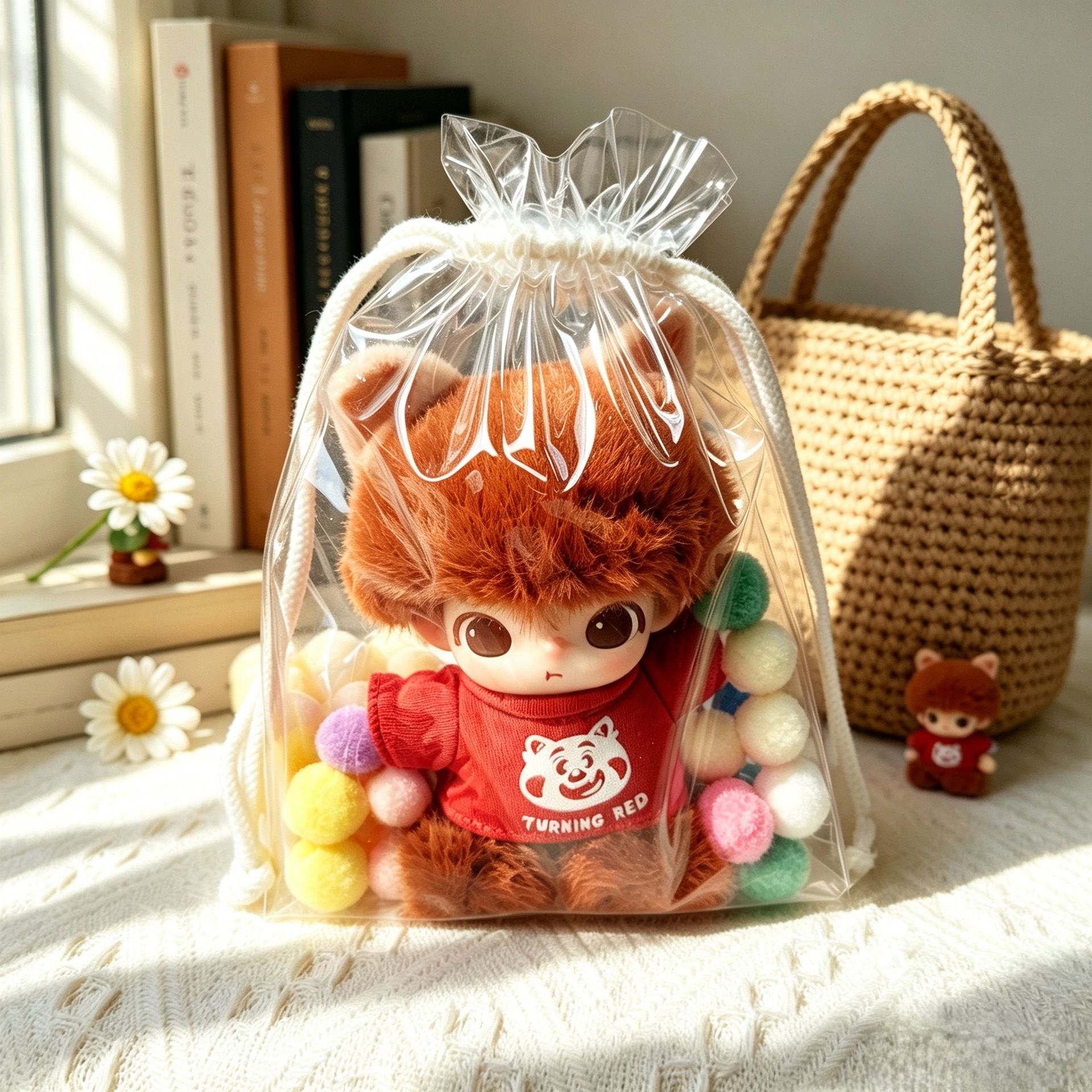 PVC Doll Storage Bag Clear Travel Organizer view 2