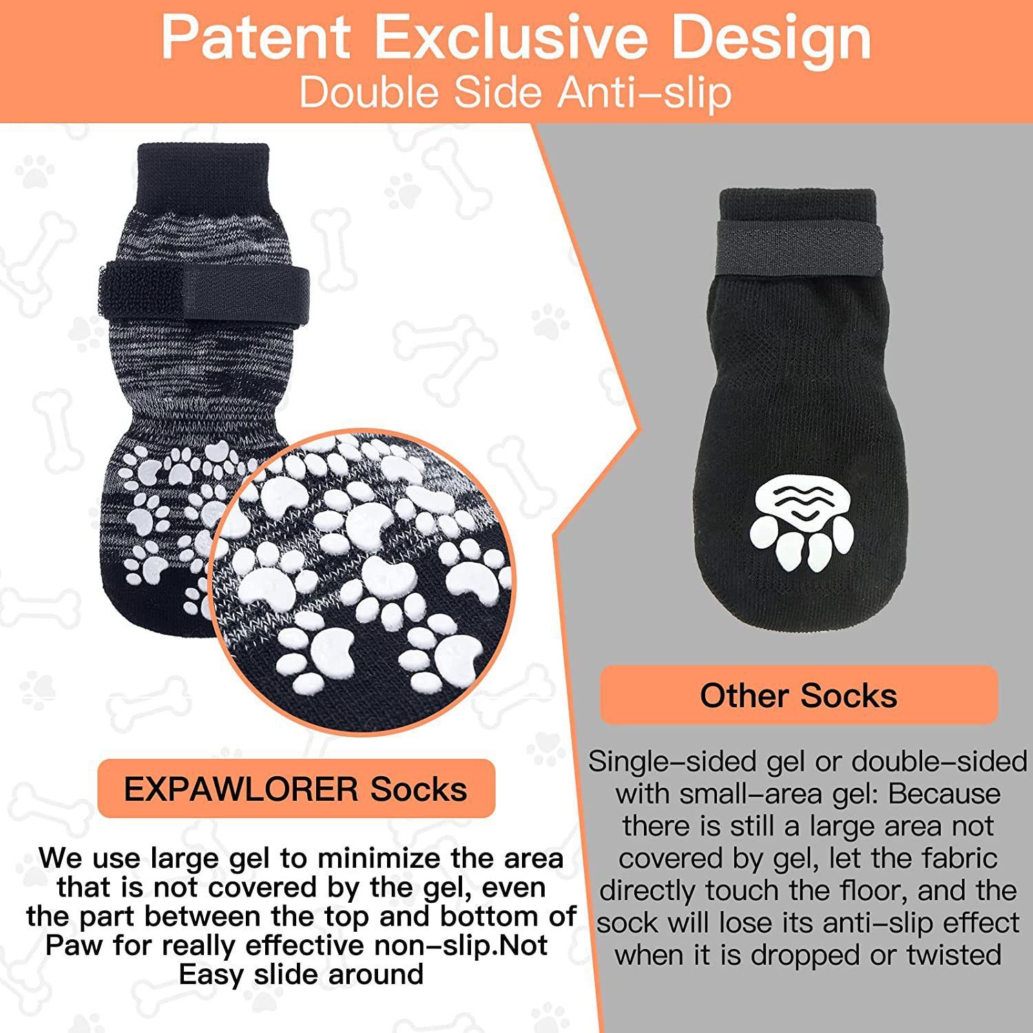 Dog Socks Breathable Anti Slip 4 Pack Cotton view 4