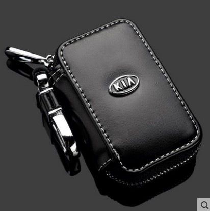 Ning zhi PU Key Case Cover for Kia Models Square bag: black Qi-asia view 2