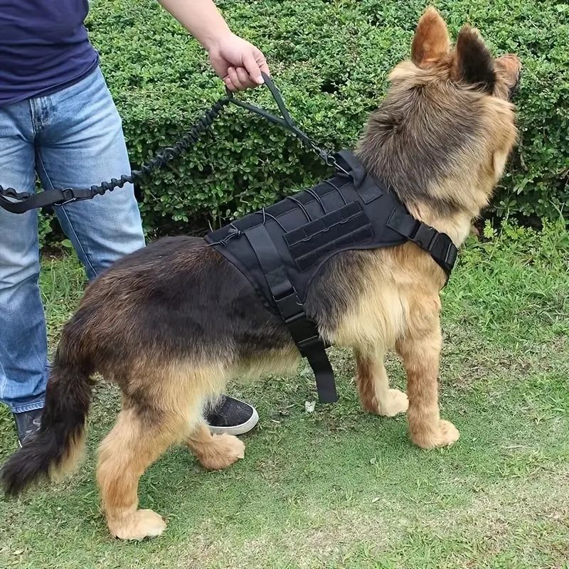 Dog Tactical Vest Polyester Military Style XXL view 2