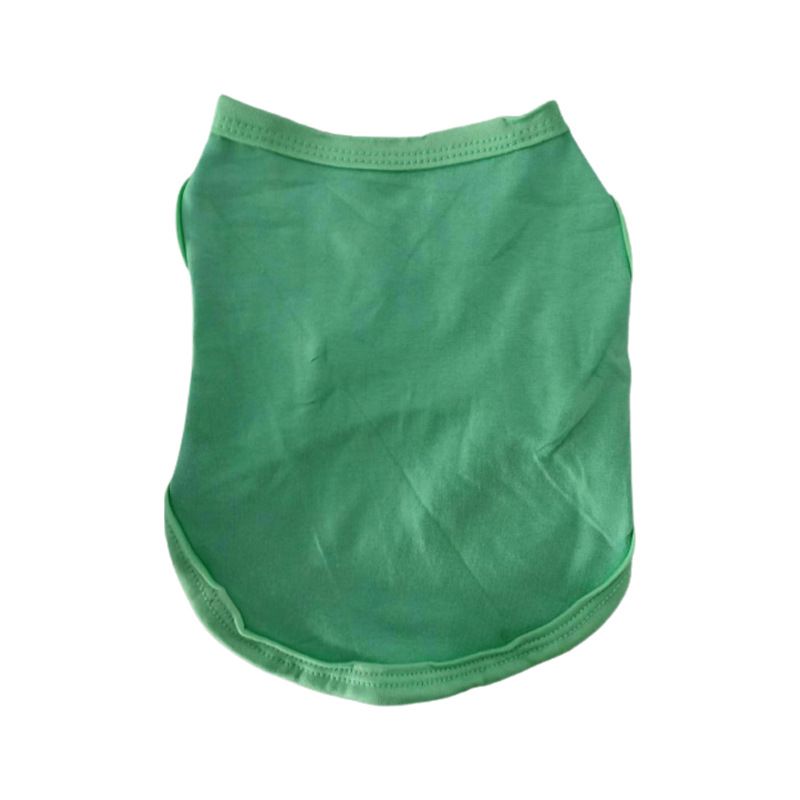 Cotton Pet Vest for Dogs and Cats Pure cotton vest jelly green XS bust 30 back — image 1