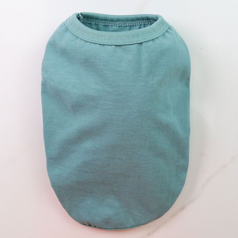Cotton Pet Vest for Dogs and Cats Pure cotton vest pure gray blue 5XL bust 80 — image 1