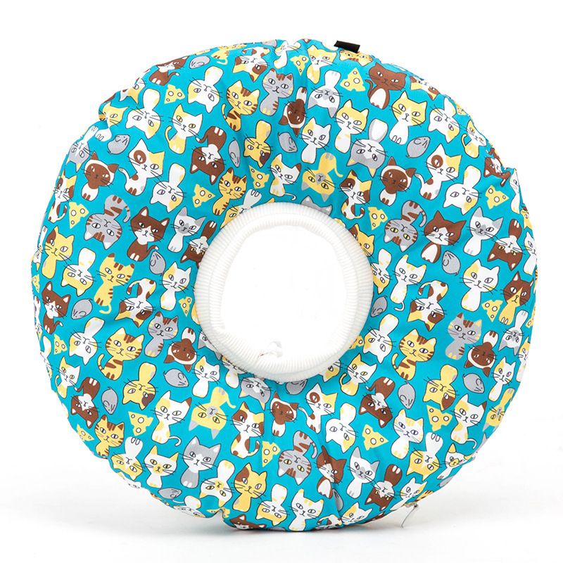 Cotton Paw Cat Dog Soft E Collar Cartoon Waterproof Wash Adjustable 17-27 cm — image 1