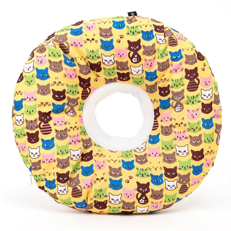 Cotton Paw Cat Dog Soft E Collar Cartoon Waterproof Wash L adjustment 20-32cm — image 1