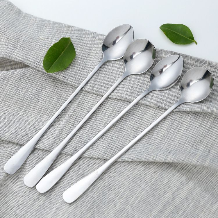 Zimoo Stainless Steel Spoon Long Handle Office Kitchen Pointed spoon view 3