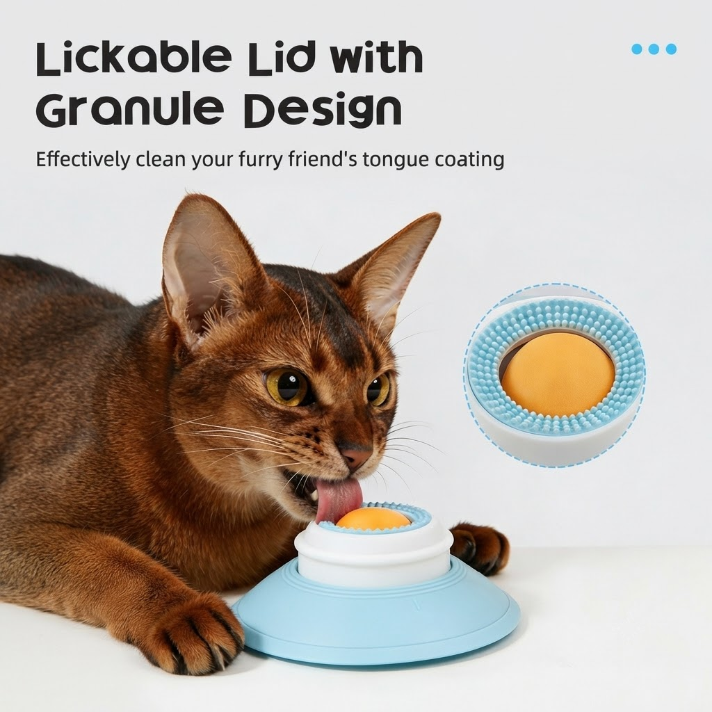 Interactive Cat and Dog Slow Feeder Lick Mat with Suction Cup view 9
