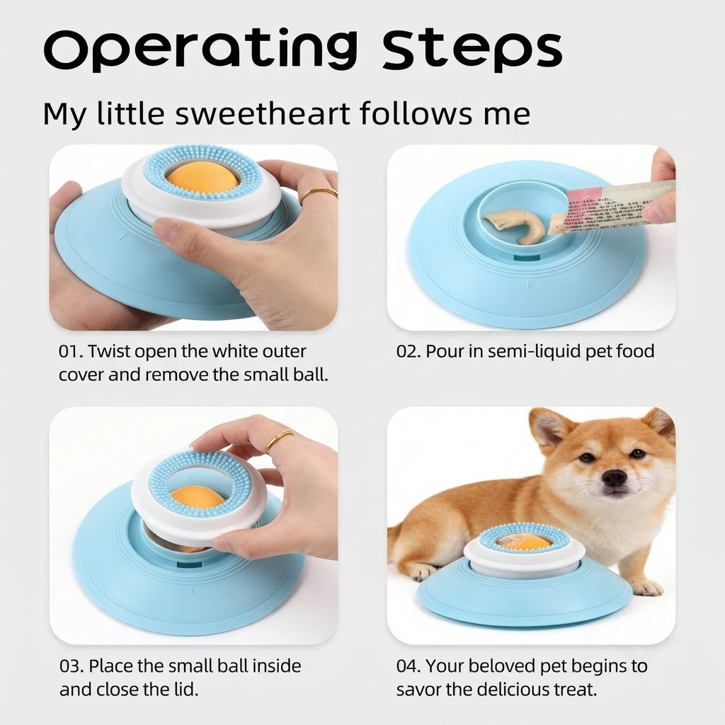 Interactive Cat and Dog Slow Feeder Lick Mat with Suction Cup view 11