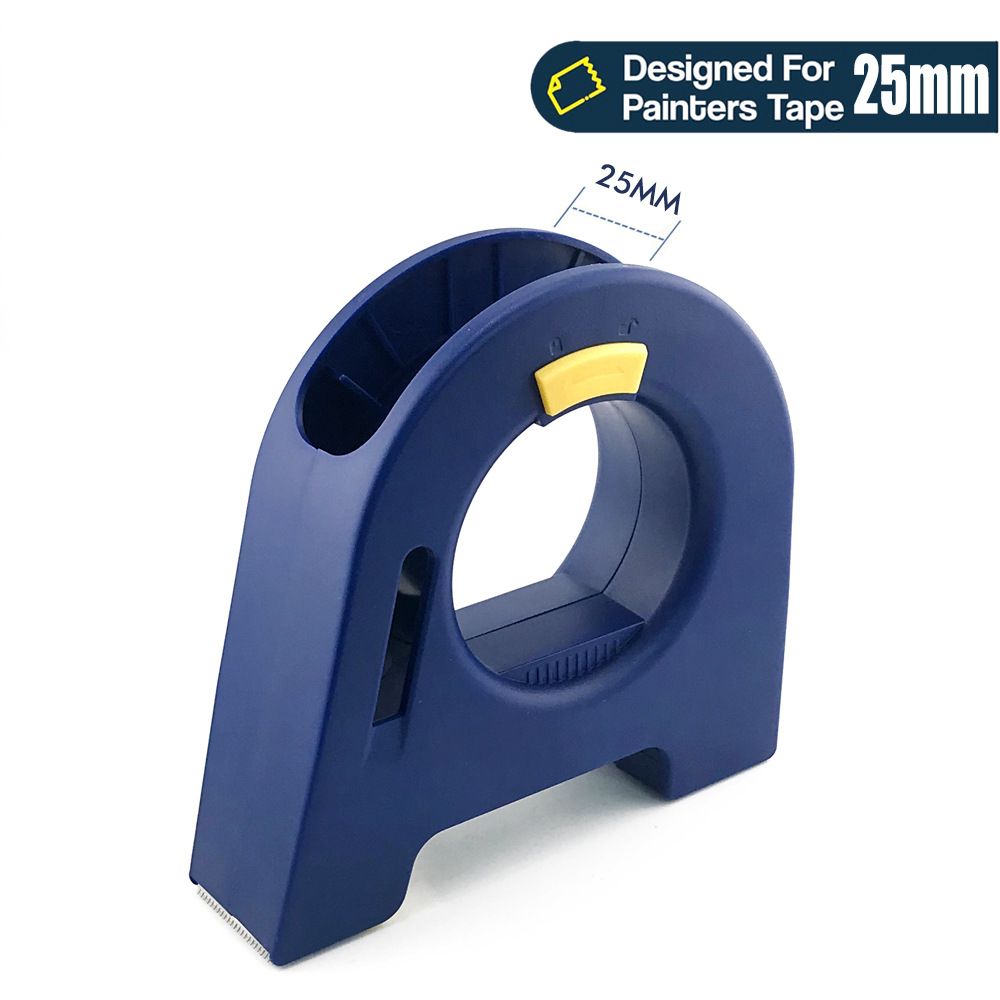 Masking Tape Dispenser with Serrated Metal Cutting Edge Ergonomic Arch Design view 9