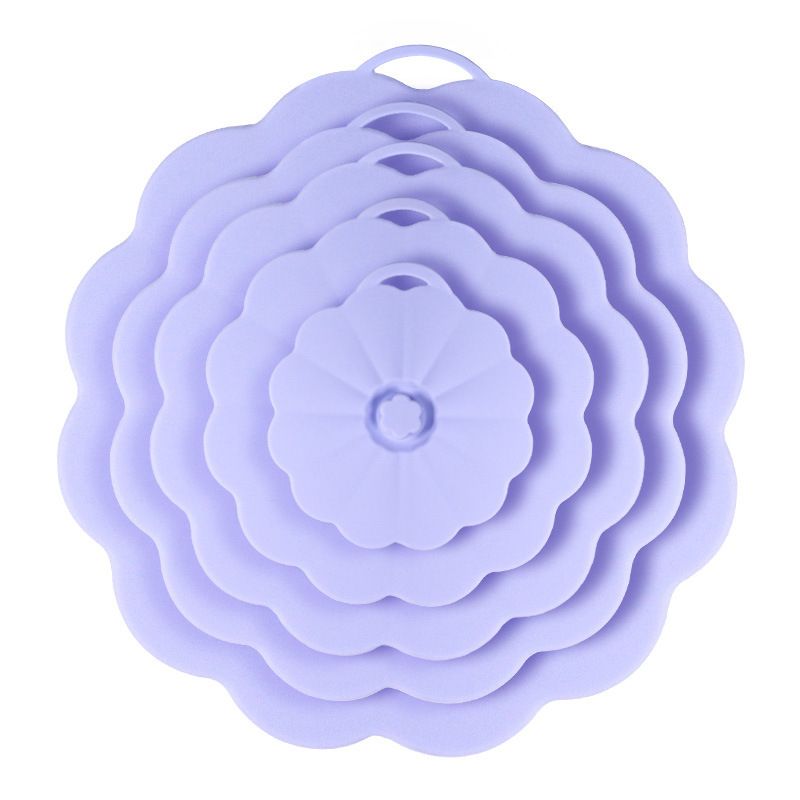 Food-Grade Silicone Stretchable Sealing Lids Set of 5 – Leak-Proof Reusable view 7