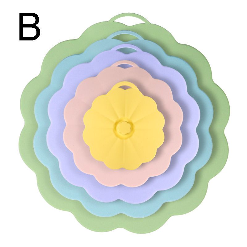 Food-Grade Silicone Stretchable Sealing Lids Set of 5 – Leak-Proof Reusable view 9