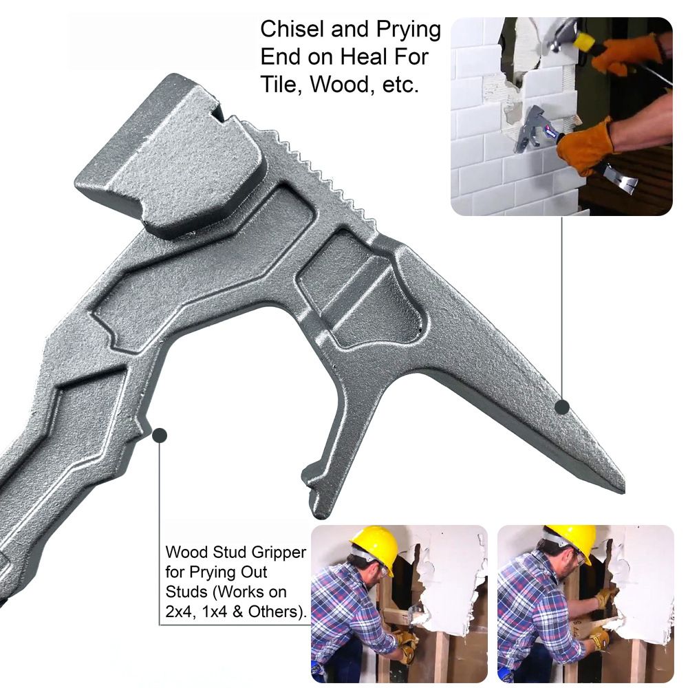 15-in-1 Demolition Tool with Forged Steel Head and Anti-Slip Handle for view 5