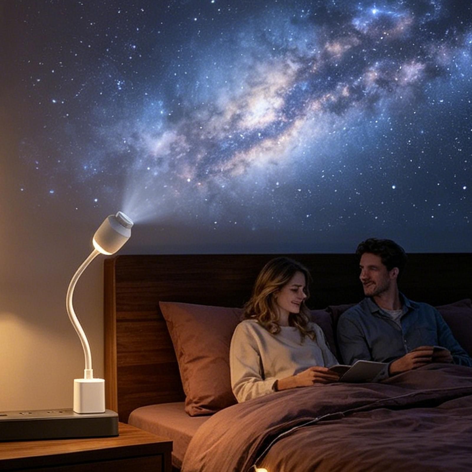 USB-Powered Starry Night Projector Lamp with 6 Interchangeable Slides view 5
