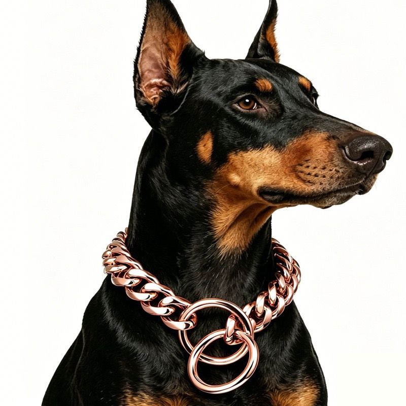 Stylish Cuban Link Dog Choke Chain Collar in Premium Stainless Steel — image 1