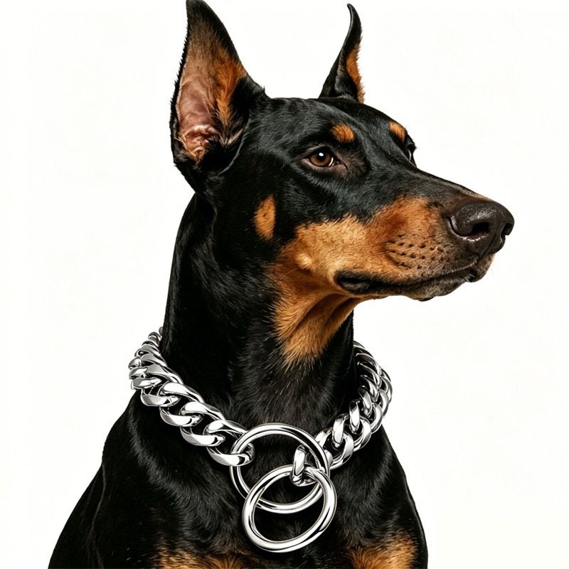 Stylish Cuban Link Dog Choke Chain Collar in Premium Stainless Steel — image 1