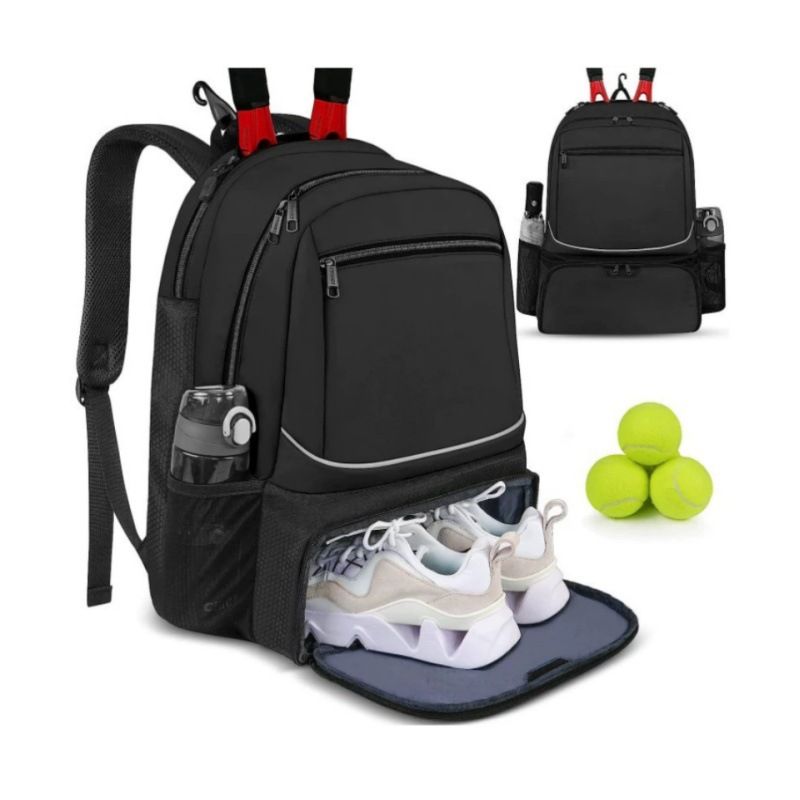 Large Capacity Tennis Backpack with Racquet Compartment view 8