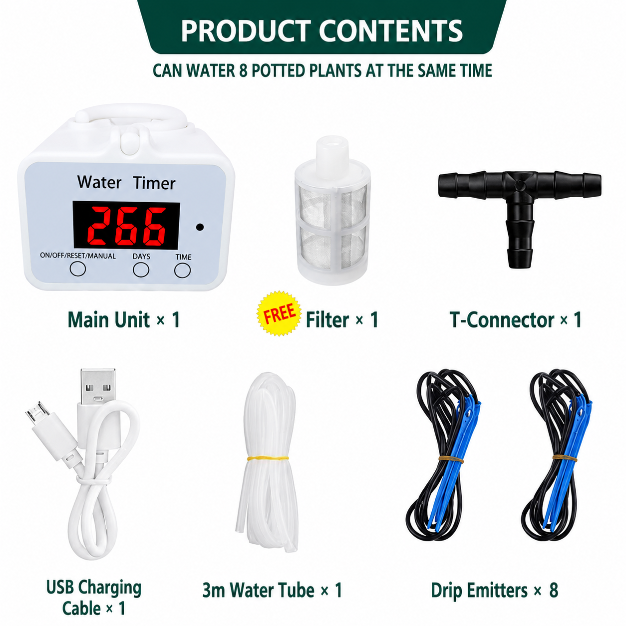 Smart Automatic Plant Watering Drip Irrigation System with Timer view 13