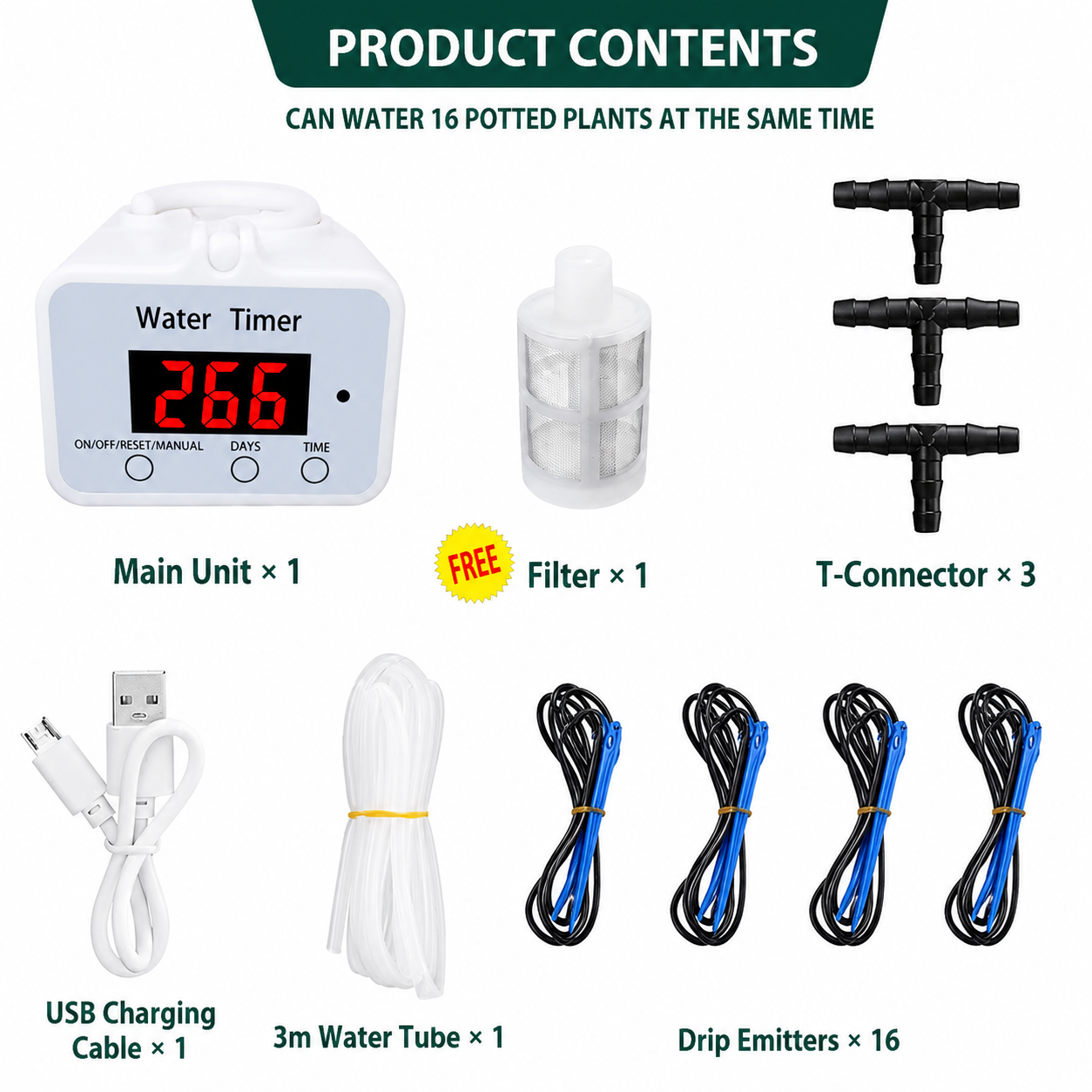 Smart Automatic Plant Watering Drip Irrigation System with Timer view 15