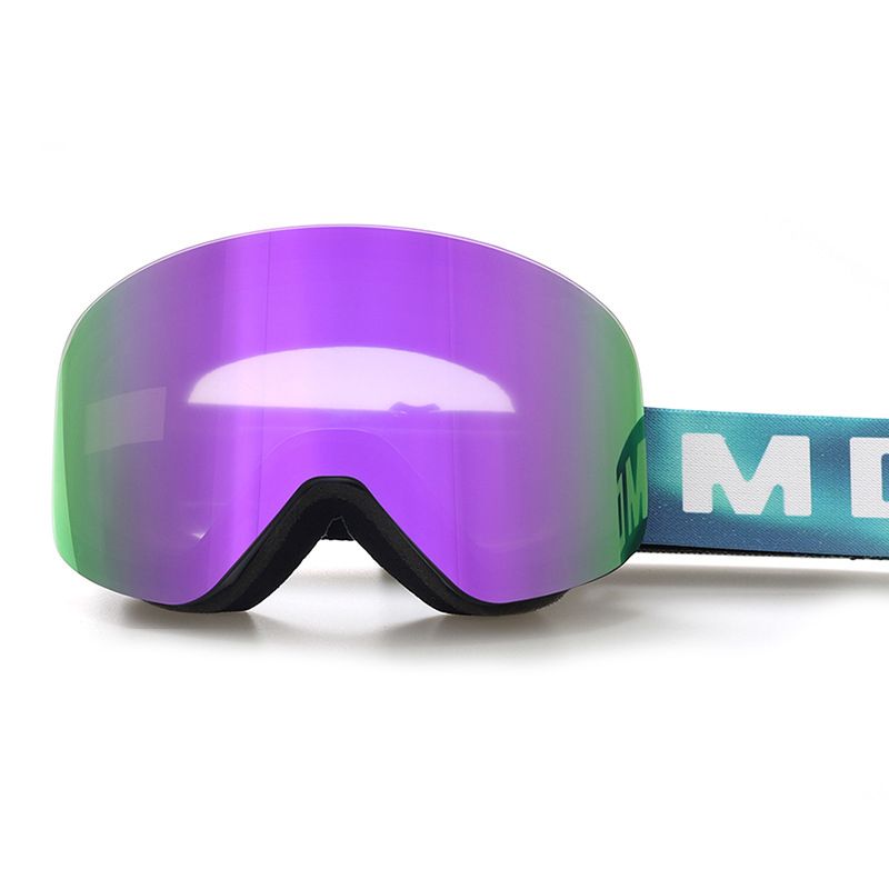 Magnetic Cylindrical Ski Goggles with UV400 Anti-Fog Dual-Lens view 9