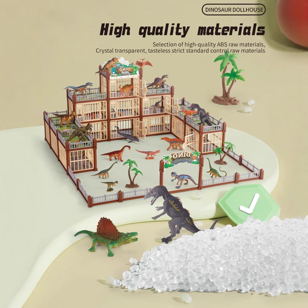 DIY Jurassic Theme Park Building Set for Kids view 5
