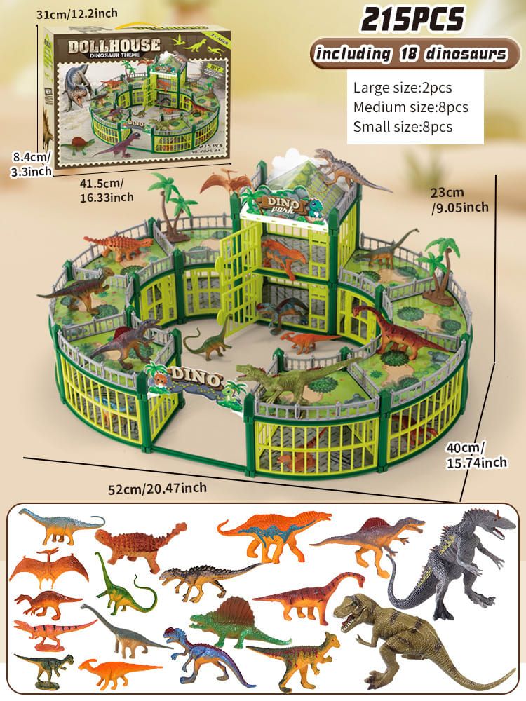 DIY Jurassic Theme Park Building Set for Kids — image 1
