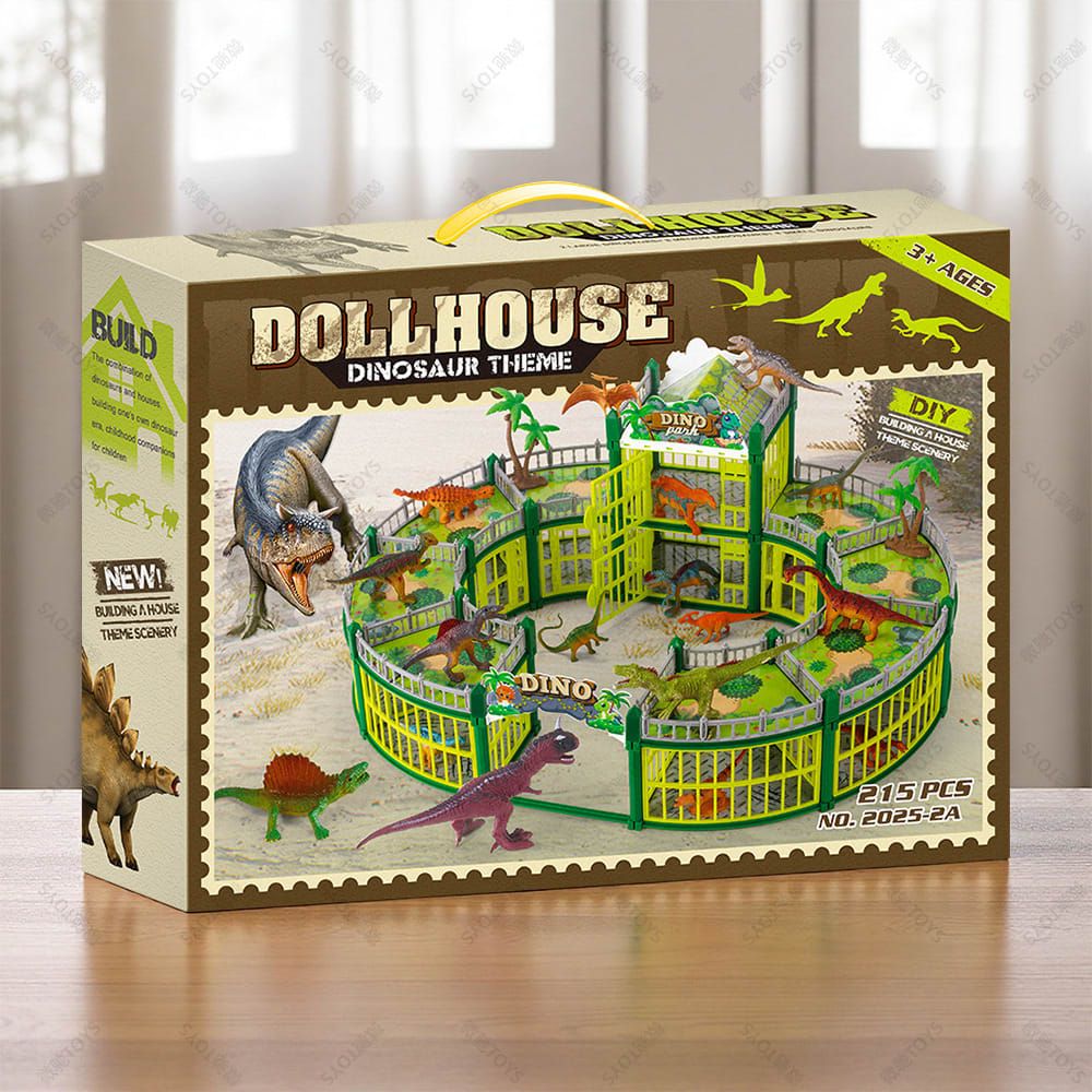 DIY Jurassic Theme Park Building Set for Kids view 2