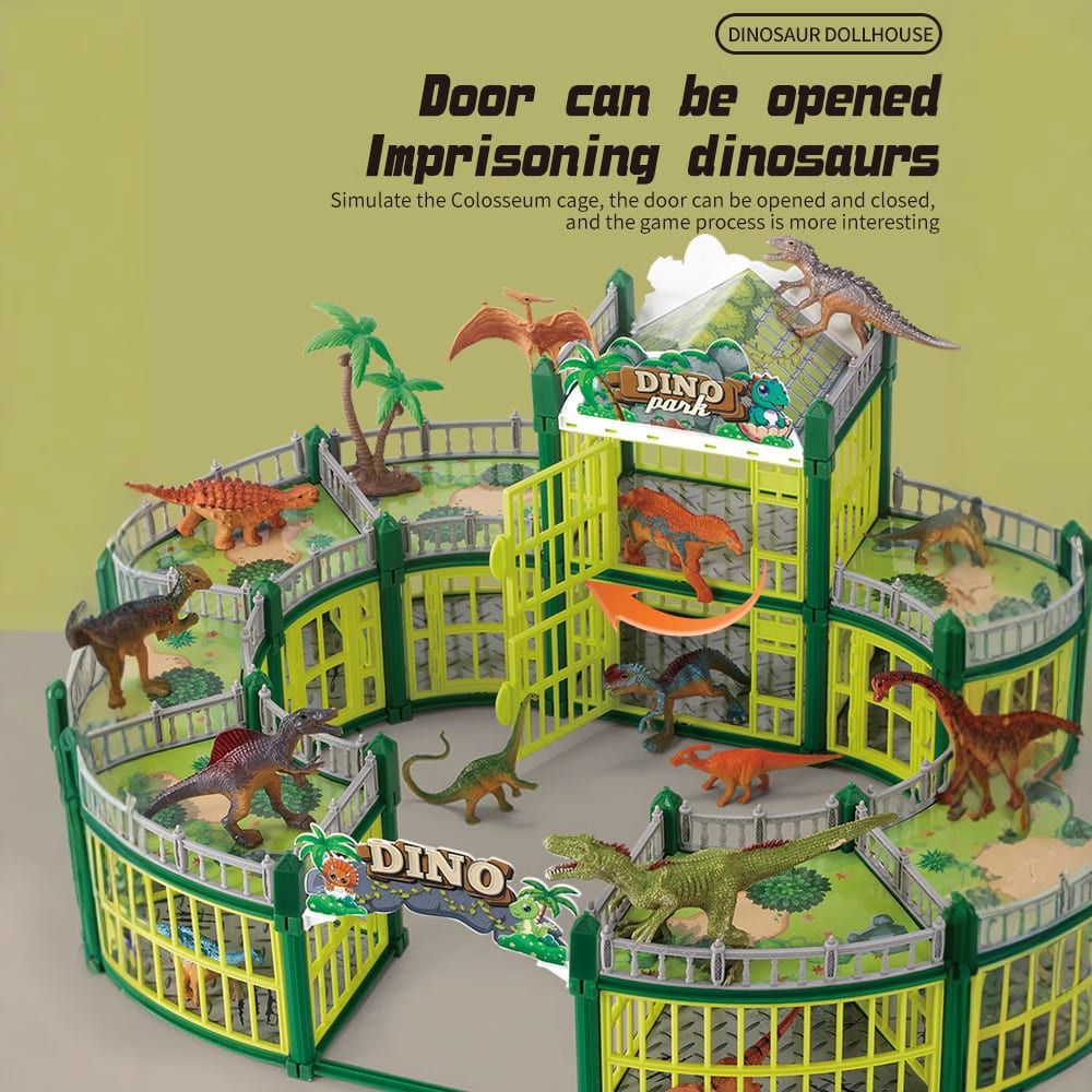 DIY Jurassic Theme Park Building Set for Kids view 4