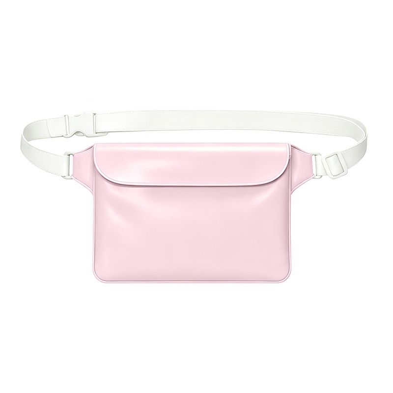 Waterproof PVC Waist Bag with Touchscreen Compatible Pouch for Skiing