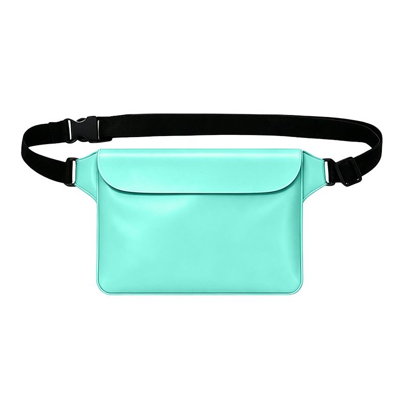 Waterproof PVC Waist Bag with Touchscreen Compatible Pouch for Skiing view 12