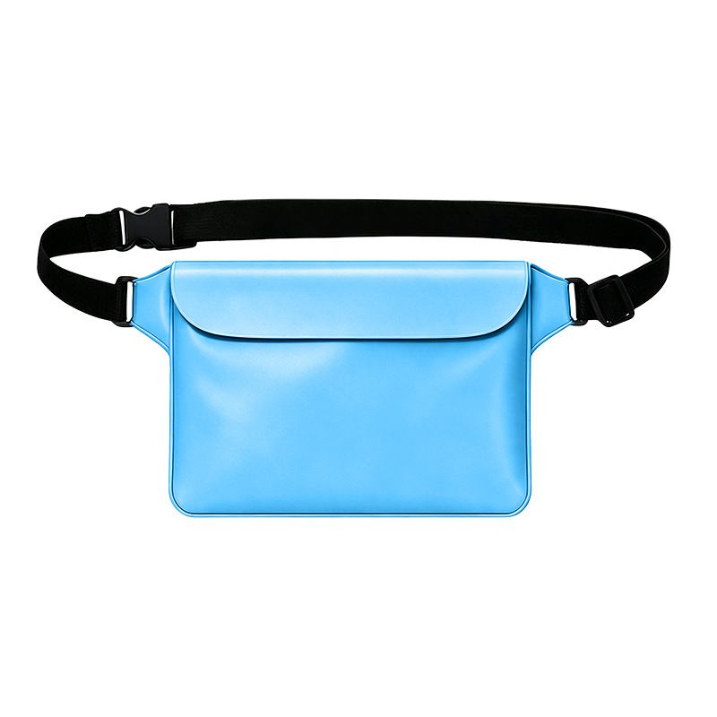 Waterproof PVC Waist Bag with Touchscreen Compatible Pouch for Skiing view 13