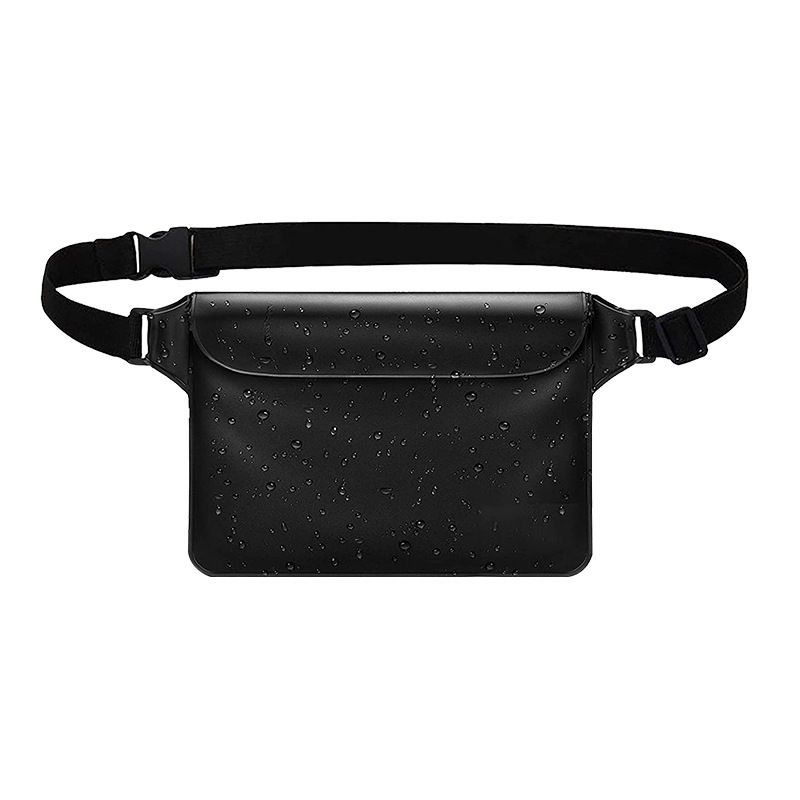 Waterproof PVC Waist Bag with Touchscreen Compatible Pouch for Skiing view 14