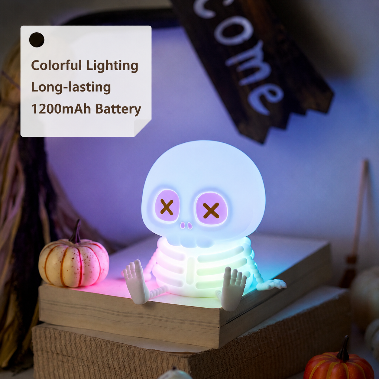 Adorable Mini Skull Night Light view 4